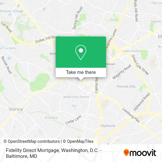Fidelity Direct Mortgage map