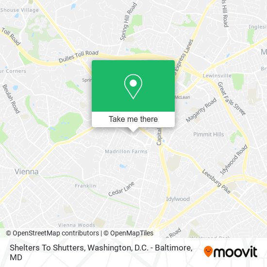 Shelters To Shutters map