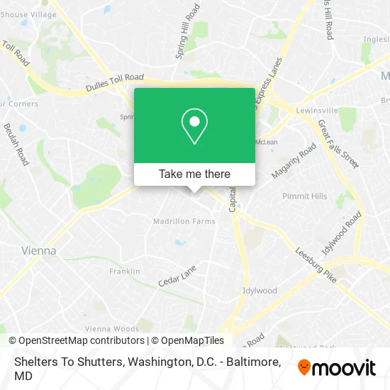 Shelters To Shutters map