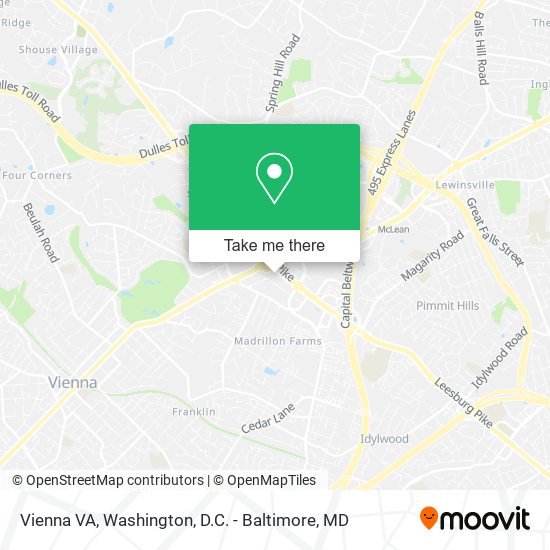 Vienna VA map