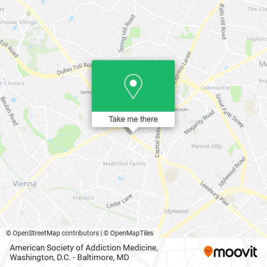 Mapa de American Society of Addiction Medicine