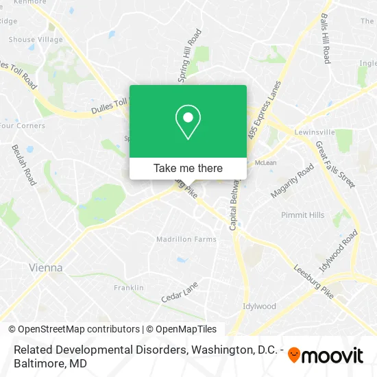 Related Developmental Disorders map