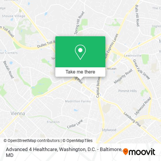 Mapa de Advanced 4 Healthcare