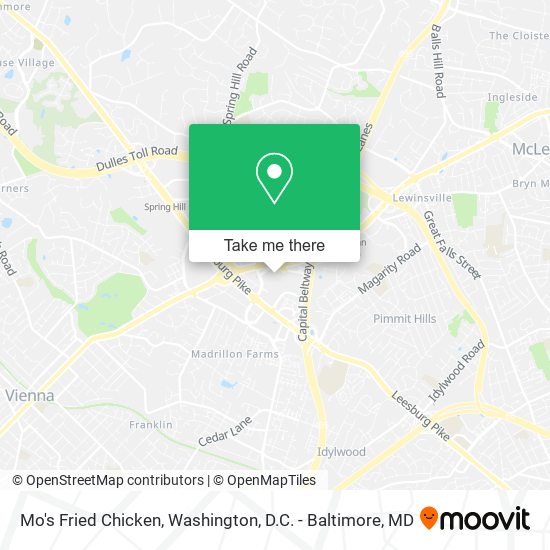 Mapa de Mo's Fried Chicken