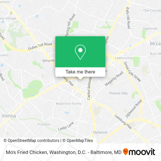 Mo's Fried Chicken map
