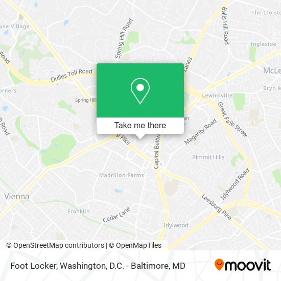 Foot Locker map