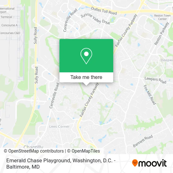 Emerald Chase Playground map