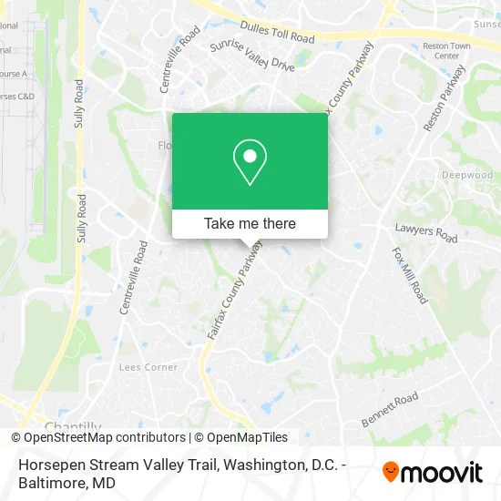 Mapa de Horsepen Stream Valley Trail