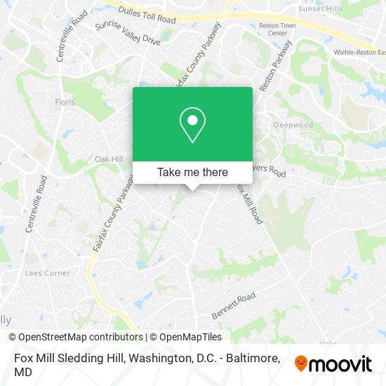 Fox Mill Sledding Hill map