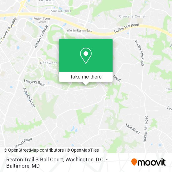 Reston Trail B Ball Court map