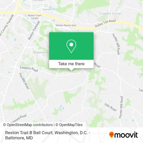 Reston Trail B Ball Court map