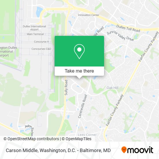 Carson Middle map