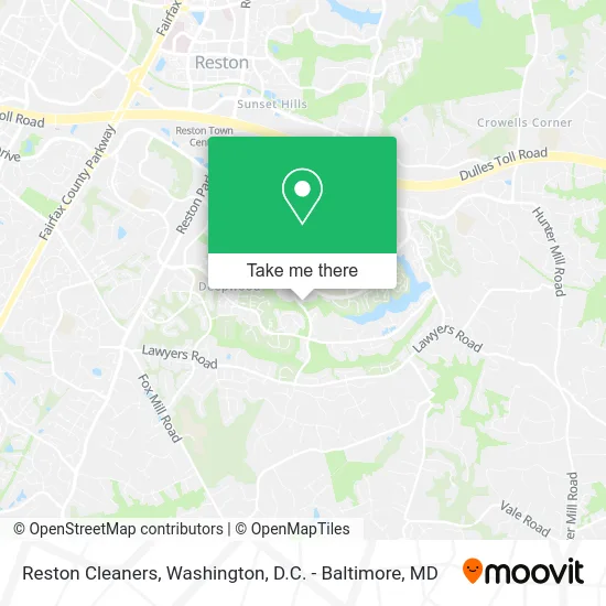Reston Cleaners map