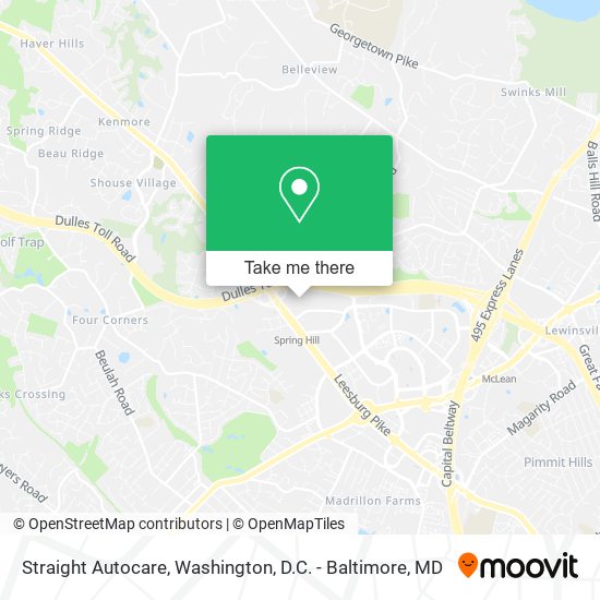 Mapa de Straight Autocare
