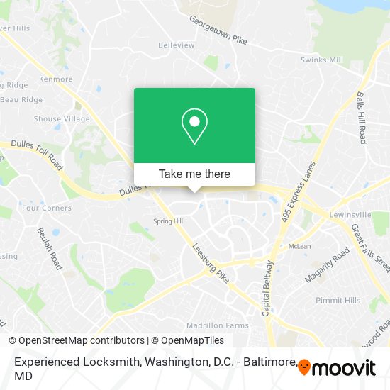 Mapa de Experienced Locksmith