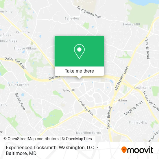 Experienced Locksmith map
