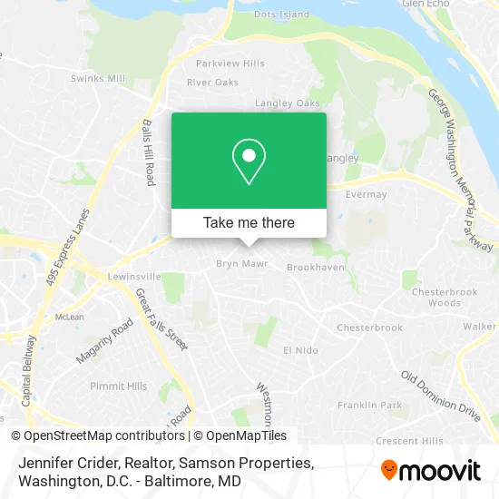 Mapa de Jennifer Crider, Realtor, Samson Properties
