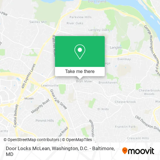Door Locks McLean map