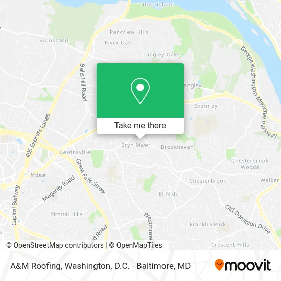 A&M Roofing map