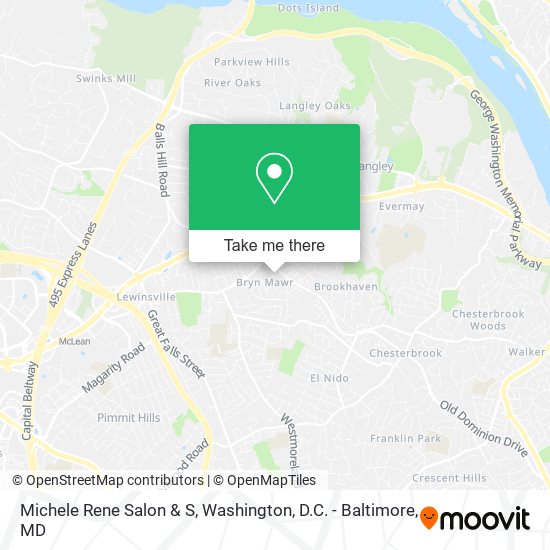 Mapa de Michele Rene Salon & S