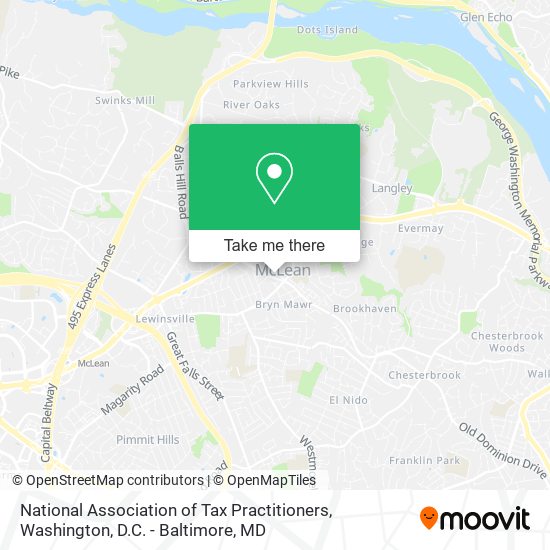 National Association of Tax Practitioners map