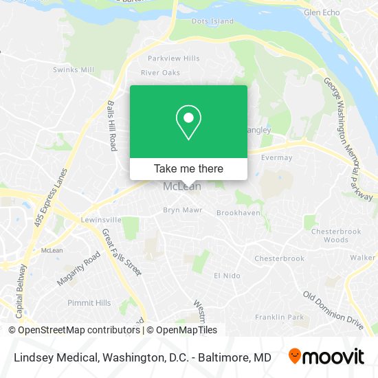 Lindsey Medical map