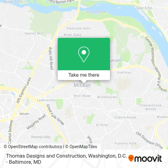 Thomas Designs and Construction map