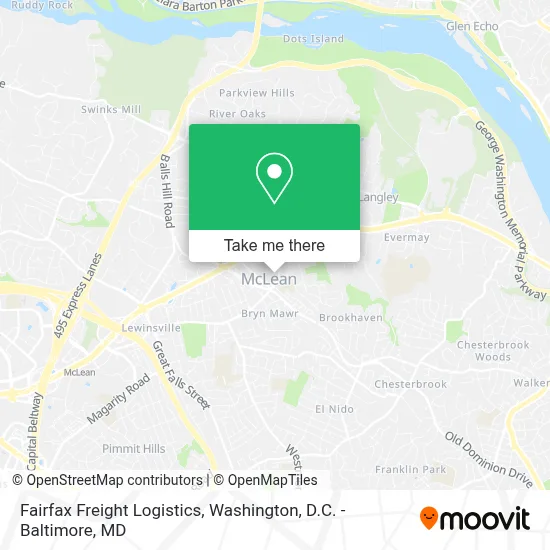Fairfax Freight Logistics map