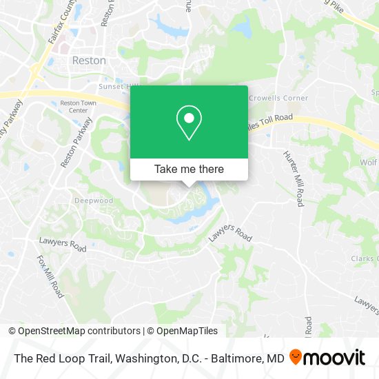 The Red Loop Trail map