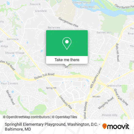 Mapa de Springhill Elementary Playground