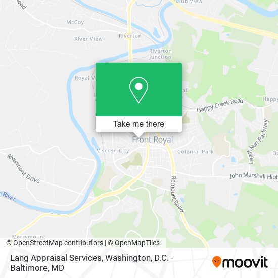 Lang Appraisal Services map