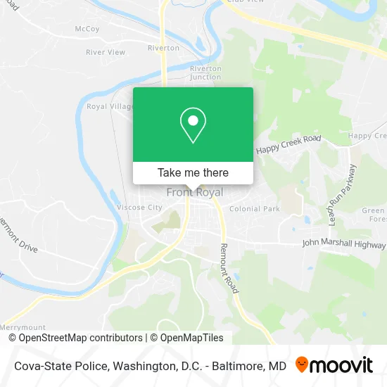 Cova-State Police map