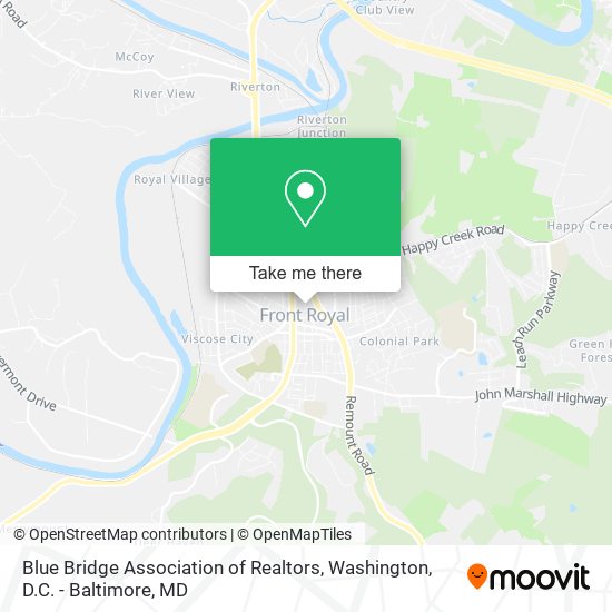 Blue Bridge Association of Realtors map