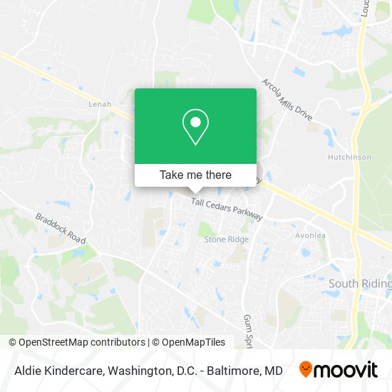 Aldie Kindercare map