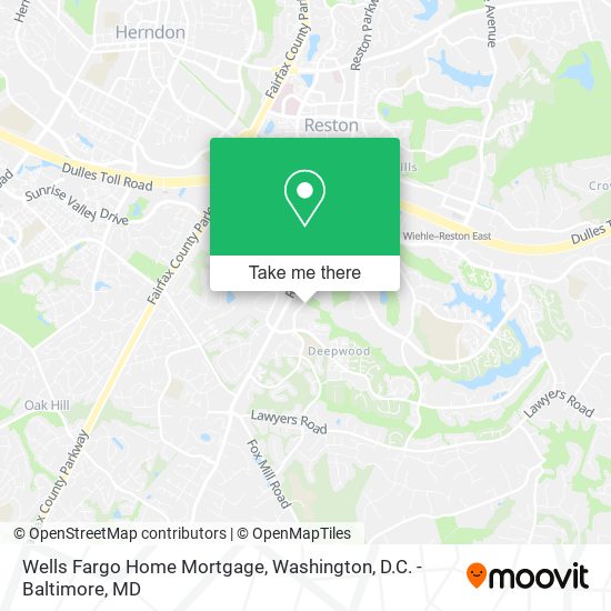 Mapa de Wells Fargo Home Mortgage