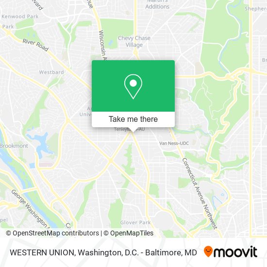 WESTERN UNION map
