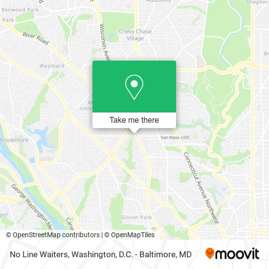No Line Waiters map