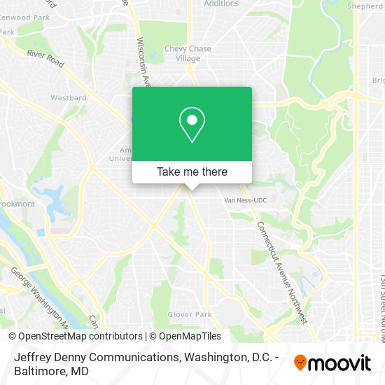Jeffrey Denny Communications map