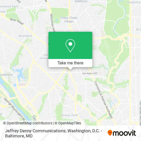 Jeffrey Denny Communications map