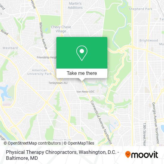 Physical Therapy Chiropractors map