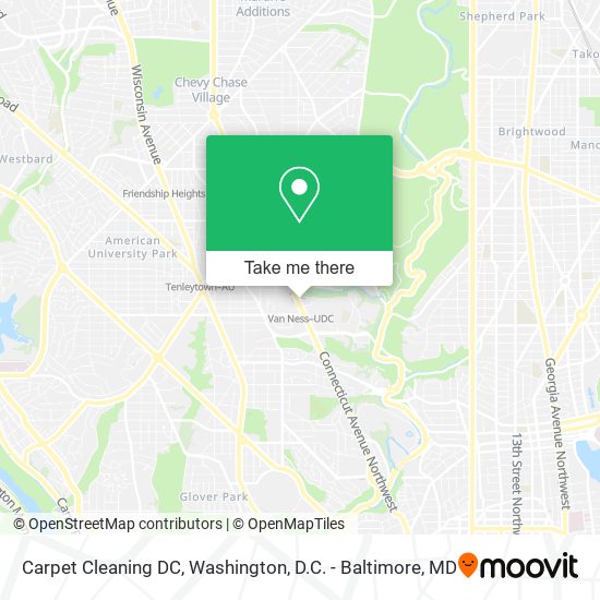 Mapa de Carpet Cleaning DC