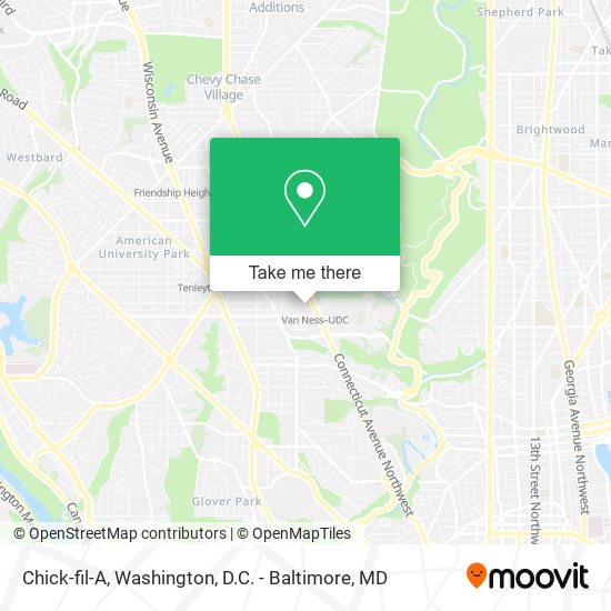 Chick-fil-A map
