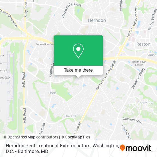 Mapa de Herndon Pest Treatment Exterminators