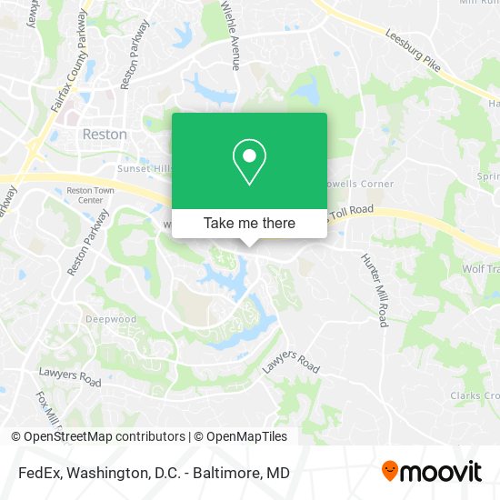 Mapa de FedEx