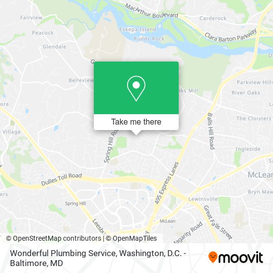 Wonderful Plumbing Service map