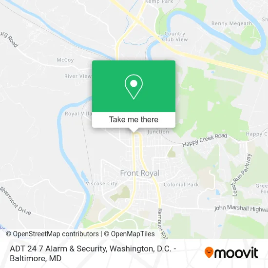 ADT 24 7 Alarm & Security map