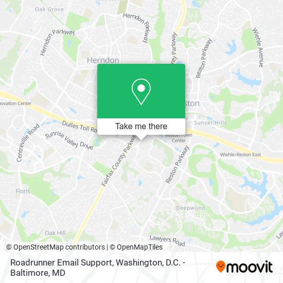 Mapa de Roadrunner Email Support