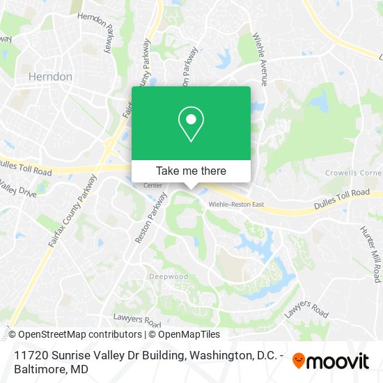 Mapa de 11720 Sunrise Valley Dr Building