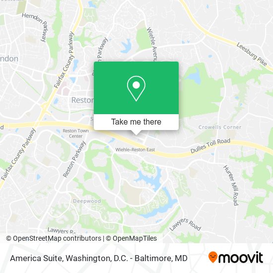 America Suite map