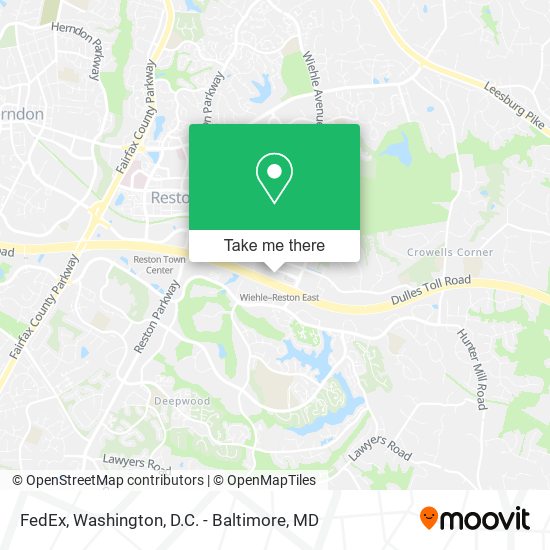 Mapa de FedEx